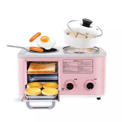 China Sandwich Makers Multifunctional Easy Bread Toaster High Efficiency Operation Baking Ovens Fry Pan Electric Household 3 in 1 Breakfast Machine for sale