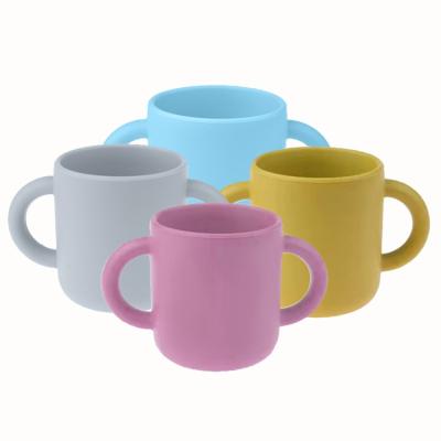 China Baby Feeding Eating Exercising Wholesale BPA Free Baby Cup Silicon Baby Water Cup Silicone Baby Cups for sale