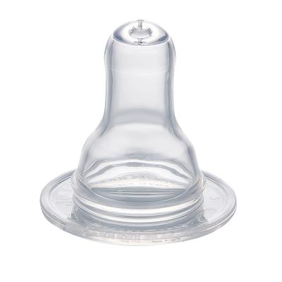 China Food Grade BPA Free Liquid Silicone Round Hole Caliber Baby Teat Soother Standard Baby Eating Baby Nipple for sale