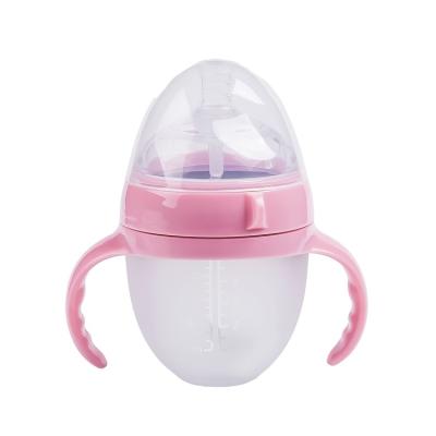 China BPA Free Wide Neck Silicone Baby Bottle Feeding Bottle Water For Baby for sale