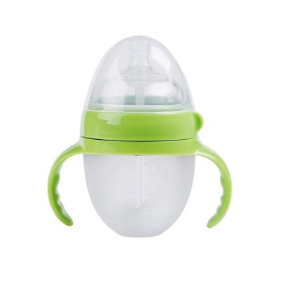 China BPA Eco Free Food Grade Silicone Baby Bottle Silicon Feeding Bottle For Baby for sale