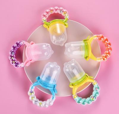 China Bpa Free Baby Teether Soother BPA Teething Silicone Baby Fresh Fruit Food Feeder Pacifier Toy Soft Safe Silicone Pouches For Infant for sale