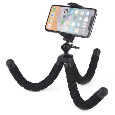 China PORTABLE flexible octopus tripod bracket with rotating gorillapod mobile phone ball sponge vlogging head holder travel stand for phone for sale