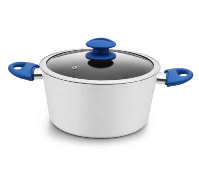 China Viable Factory OEM Kitchen Cookware Set Aluminum Non-Stick Forged Casserole for sale