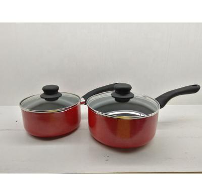 China Sustainable Pan Cookware Sets Pressed Aluminum Nonstick Cookware for sale