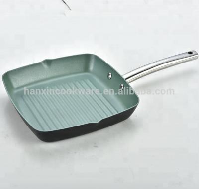 China Non Viable Hot Sale Square Electric Barbecue Grill Pan Stick Green for sale