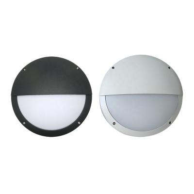 China Outdoor Corridors IP65 Vandal LED Garage Garden Ceiling Heavy Duty Bulkheads Lamp Round Wall Lamp With Black Bezel for sale