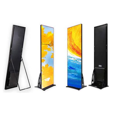 China P2.5 Digital Indoor Mirror Commercial Advertising Signage Moving Poster Digital Led Panel Screen Display For Shopping Mall for sale