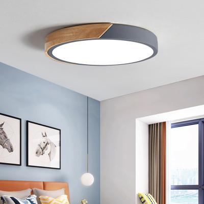 China Outdoor Mounted Nordic Easy Install Round RGB Black Tuya Smart Decorative Bedroom Living Room Modern Ceiling Lamp Led Ceiling Light for sale