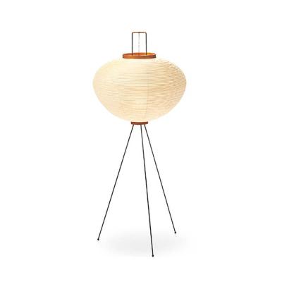 China Simple Tripod Asian Style Floor Lamp Shade Japanese Style Homestay Bedroom Study Floor Lamp for sale