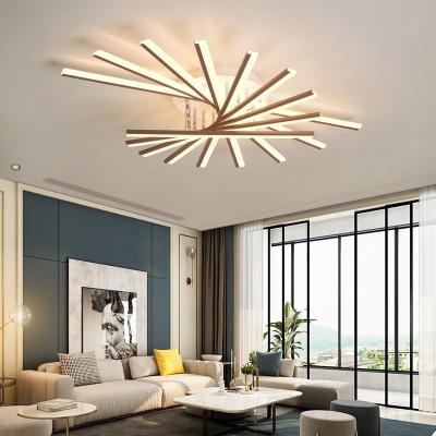 China Outdoor Mounted LED Ceiling Lights Chandelier Flower Shape Crystal Hall Ceiling Lamp In The Living Room Bedroom Light Dining Room Lamp for sale