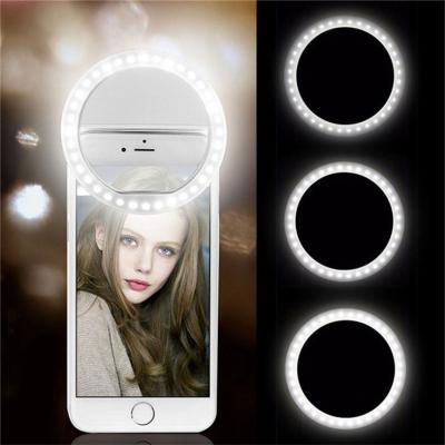 China Mobile Phone LED Selfile Ring Light Makeup /Live/Video Additional Lighting Mobile Phone Selfie Growing Fill Light For for sale