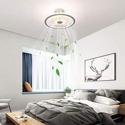 China Remote Control LED Light Dimmable 3 Color Temperatures And 3 Wind Speeds LED Ceiling Fan Light for sale