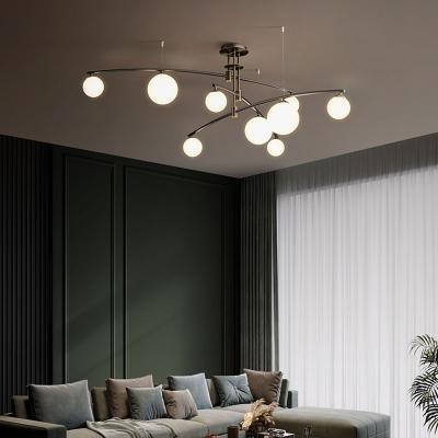 China Northern Europe Modern Hot Selling Chandeliers and Modern Led Pendant Lights Glass Gold Chandelier Light for sale