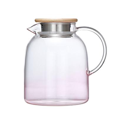 China Mouth 1.8L Crystal Pitcher Glass Popular Creative Viable Supplier Heat Resistant Swollen for sale