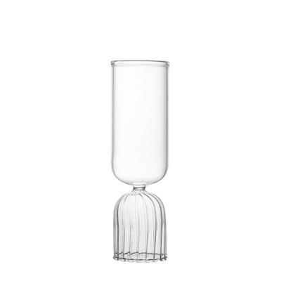 China New Item Traditional Creative Champagne Flute Cup Personalized Cocktail Glass Clear Wine Drinking Glass Cup for sale