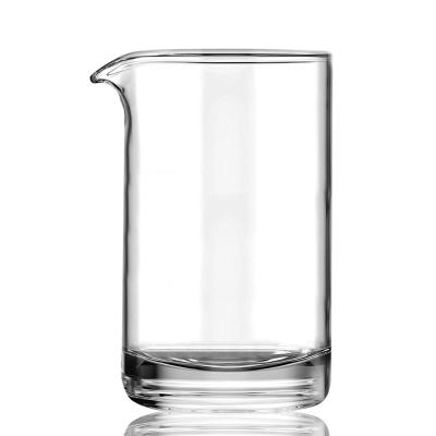 China Sustainable Professional Crystal Hand-Cut Thick Bottom Barware Mixing Glass for sale