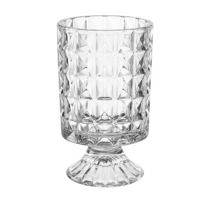 China Crystal Glass New Design Home Decoration Traditional Hydroponic Flower Vase Glass Vase for sale