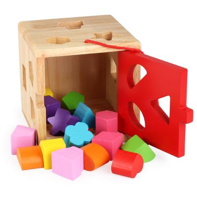 China School Teaching 15 Holes Intelligence Box Matching Cube Kids Toys Educational for sale