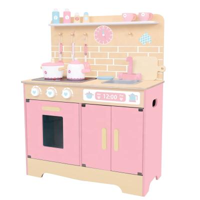 China Real Kitchen Educational Kids Doll Toy Pretend Play Big Baby Cooking Set 65 Pcs Toys With Sink For Kids for sale