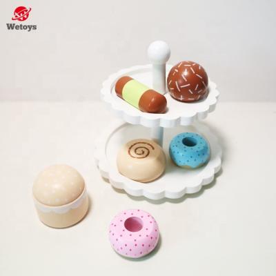 China Pretend Toy 2021 New Wooden Cookie Set Toy One Shape White Mixed Cakes For Kids Pretend Play Other Pretend Play And Kindergarten 1000set 2~5days for sale