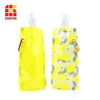 China Wholesale Moisture Proof Clear Stand Up Spout Folding Doypack Pet Bottle Pouch Drinks Water Bag For Packaging for sale