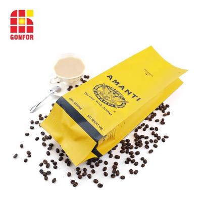 China Air Valve 1kg Empty Compostable Moisture Proof Aluminized Coffee Gusset Plastic Side Bag Matte Heat Sealing for sale