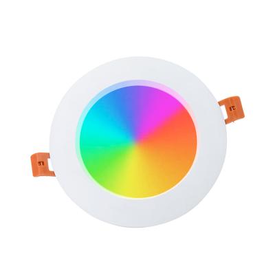 China Smart WiFi Factory Supply Led Ceiling Embedded RGB Smart Downlight for sale