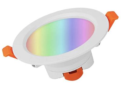 China Smart WiFi Manufacturer Provides Multifunctional Smart White RGB Color Downlights for sale