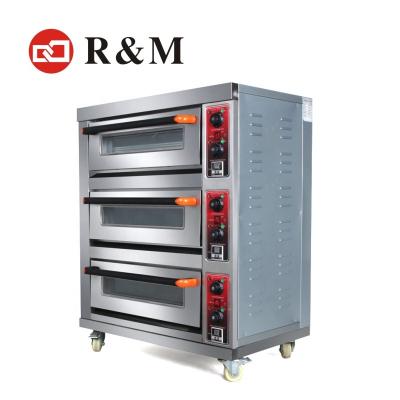 China Hot Sale 3 Deck Oven Gas Baking Pita Bread Oven For Bakery, Bread Bakery Oven for sale