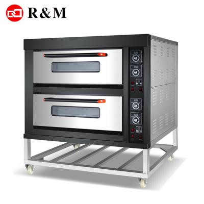 China Hotel Double Deck Electric Oven For Bakery Baking Equipment,panaderia Oven For Bakeries High Efficiency Electric Para d'electrico de horno for sale