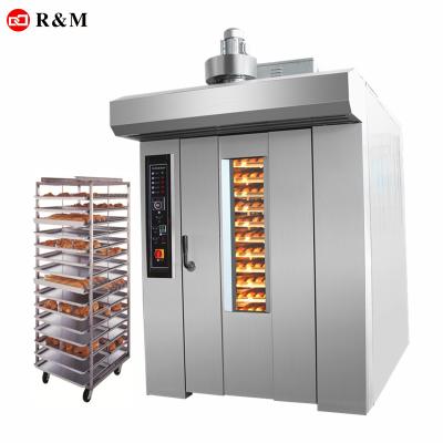 China Hotels Electric Hot Air 12 /16 /32 Trays Rack Diesel Rotary Oven , 32 Trays Rotary Oven / Baking Machine Price in Bangladesh Italiano for sale