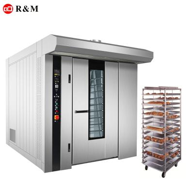 China Hotels RM bakery two large trolley rack rotary oven for sale,rotary bakery rivet oven equipment used machine pakistani china supplier for sale