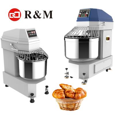 China Double Speed ​​Double Motion 130 Liter Bakery Spiral Dough Mixer For Bakery 50 Kg , 130l Bakery Dough Mixer 50kg for sale