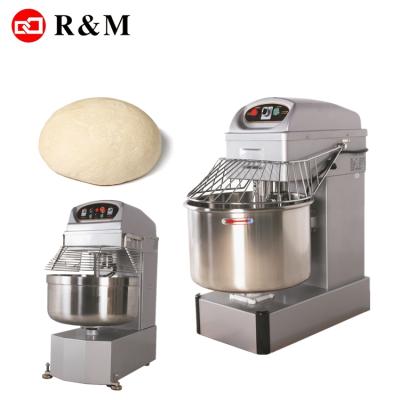 China Snack Factory HS 40l Large Capacity Dough Mixer Machine 40l Bakery Spiral Dough Mixer for sale