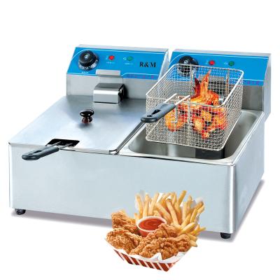 China Commercial Kitchen Frying 220v Portable Household Deep Fryer Korean Electric Electric Deep Fryer Equipment General Superior Stainless Steel for sale