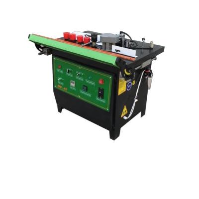 China Woodworking curved edge manual straigh bander line with 45 degree tilt for sale