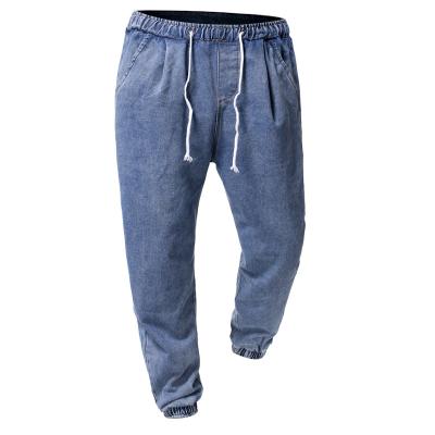 China High quality men's fashion straight soft casual jeans new autumn men's QUICK DRY wash fitness sports pants for sale