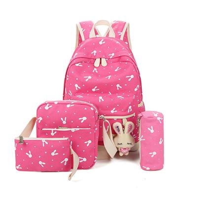 China Fashoion 4pcs School Backpack and Lunch Bag Set for sale