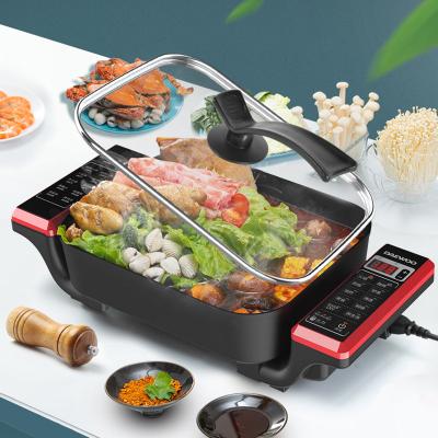 China Easily Assembled Family Electric Non-stick Hot Pot Dinner Cooker Rice Cooker Household Easily Assembled Electric Hot Pot for sale