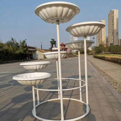 China Modern Outdoor Flower Stand Pot Rack Floor Outdoor Green Flower Stand for sale