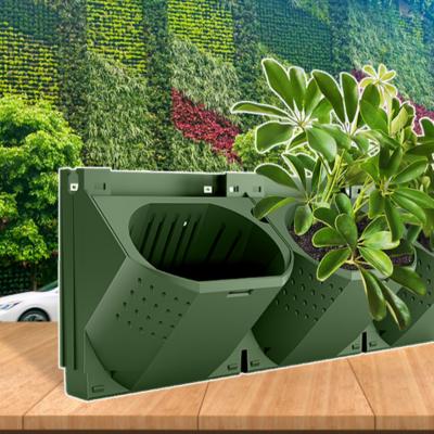 China Decoraive Beautiful and Clean Air Garden Plant Wall Green House System Smart Wall Stands Planter Strong Vertical Hanging Flower Pot with Automatic Irrigation for sale