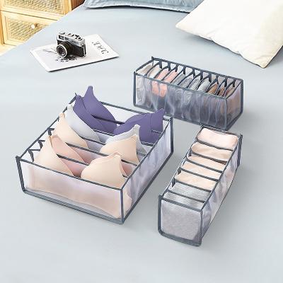 China Dormitory Cabinet Divider Nylon Casual Home Bra Bangs Storage Box Closet Underwear Organizer for sale