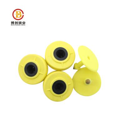 China Use for round ear BCE108 UHF rfid barcode ear tag animal plastic rfid ear tag ear tag for sale