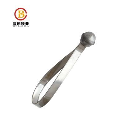 China Temper Proof BCS102-Inexpensive Tinplate Steel Metal To Pull Tight Metal Strap Joints Security Metal Strap Ball Joints for sale