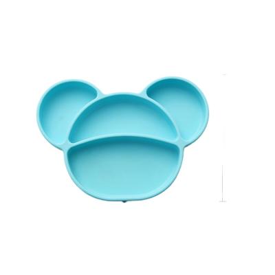 China Minimalist silicone food-grade products, creative bear tableware, personalized children's tableware, spoon, fork for sale