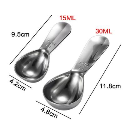 China Stainless Steel Viable Doser Bean Spoon Powder Scoop Customized Designs Can Be Customized LOGO for sale