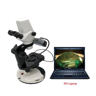 China Gem Trinocular Stereo Jewelry Gemological Microscope With Built In 3MP HD CMOS Camera BSXWJ-13 for sale