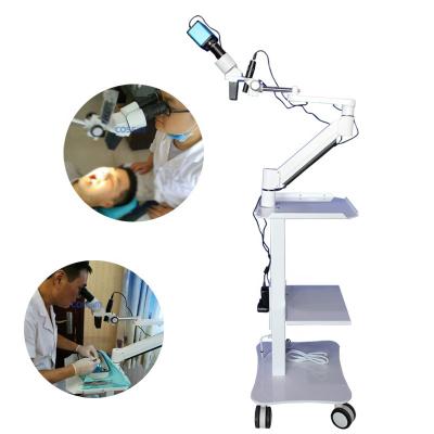 China VMS102CD 10X Trolley Table Mounted Trolley Type Operating Dental Microscope with Auxiliary Lens TXYKJWJ-1 for sale