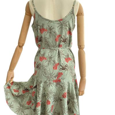 China Breathable Wholesale Western Style Floral Print Dress Fashion Design for sale